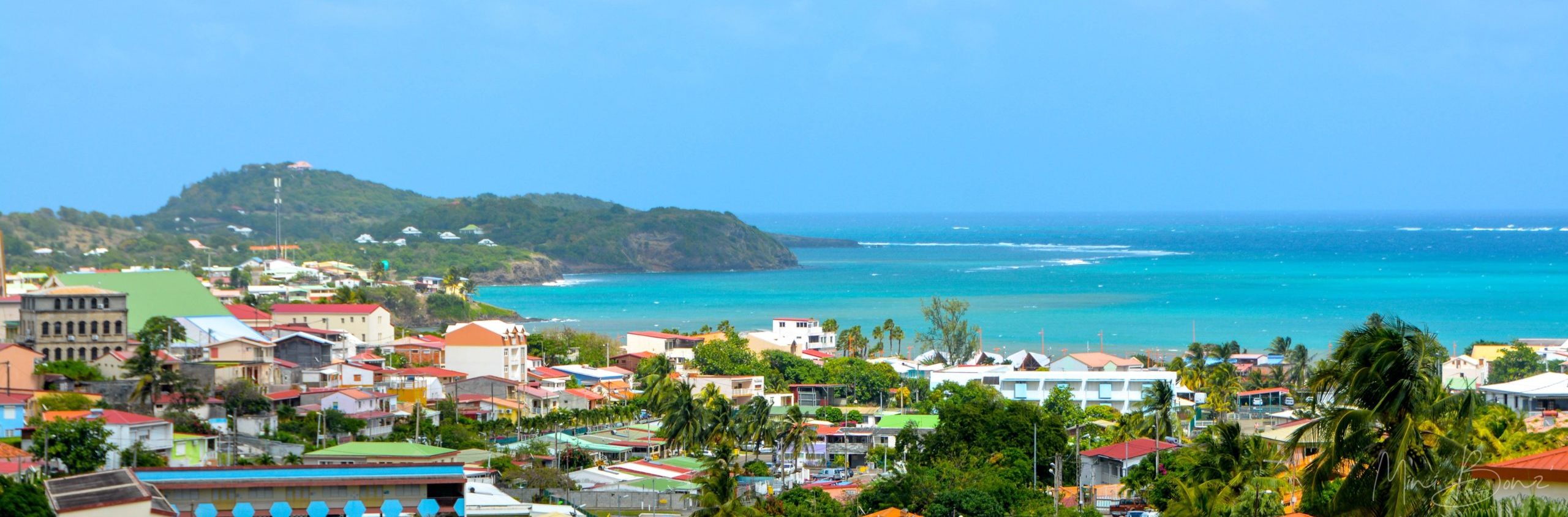 Visitez avec l'île de la Martinique avec Martinique Taxis - Paysage du centre de la Martinique